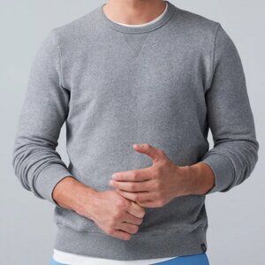 Mack Weldon ACE Crew Neck Sweatshirt Large Dark Charcoal Gray